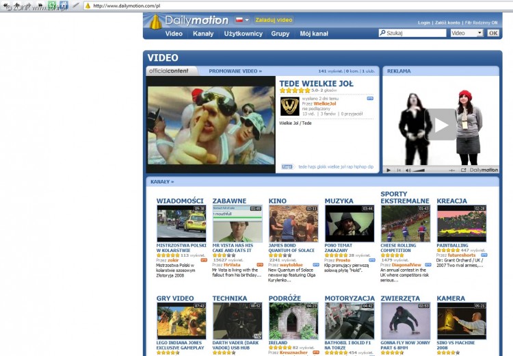 Relacja z MP na DailyMotion