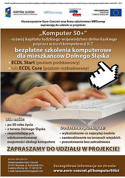 Szkolenie komputer 50+