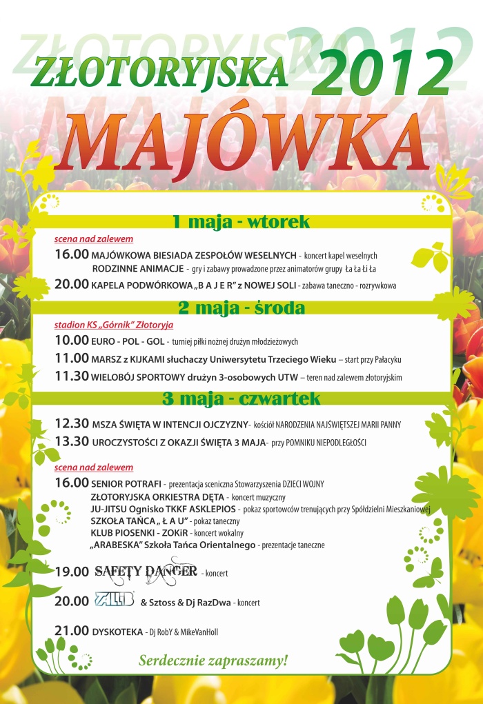Majówka Złotoryja długi weekend maj