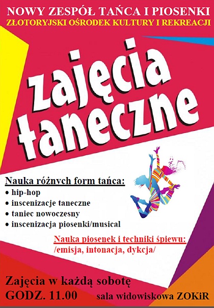 Zajęcia taneczne - nauka różnych form tańca i nie tylko